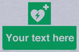 Custom Defibrillator Sign